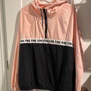 PINK Victorias Secret Thin Pull Over Windbreaker Medium / Large